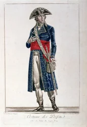 Kostüm eines Präfekten während der Konsulatszeit (1799-1804) der Ersten Republik, um 1800